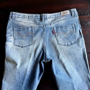 Levi's Girls Embellished Skinny Blue Jeans